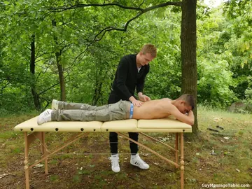 Two Men Kiss and Fuck Bareback with Deep Blowjobs