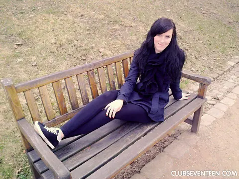 Brunette MILF Undresses and Poses Outdoors – photo 16 of 20