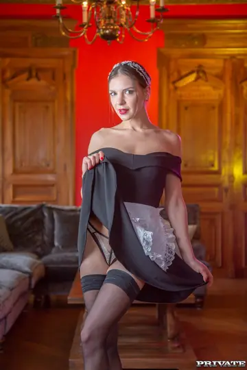 Henessy – Slim Russian Maid Sucks Cock and Takes Cum in Panties