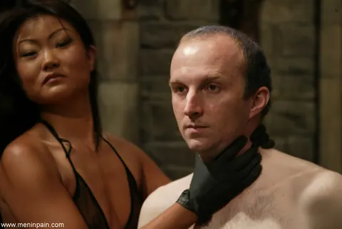 Lucy Lee: Asian Femdom in Lingerie Dominates Bound Male Slave – photo 19 of 20