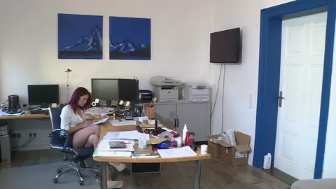NATALIE HOT: Brunette German in a Skirt Uses a Toy in Group Sex – photo 8 of 17