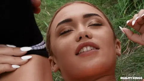 Brittany Bardot: Blonde and Brunette Share a Cock Outdoors Before Cumshot – photo 4 of 21