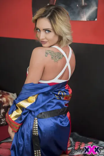 Blonde PAWG with Big Tits Fingers and Fucks a Dildo