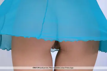 Rita B – Tall European Brunette Strips Nude and Spreads Her Legs
