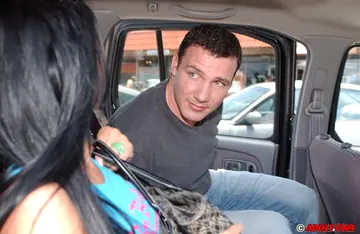 Thick Latina Sucks Cock and Spreads in the Car
