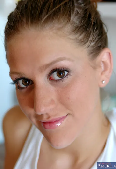 Eve Laurence: Petite Brunette with Big Tits Takes Anal in the Kitchen – photo 1 of 20
