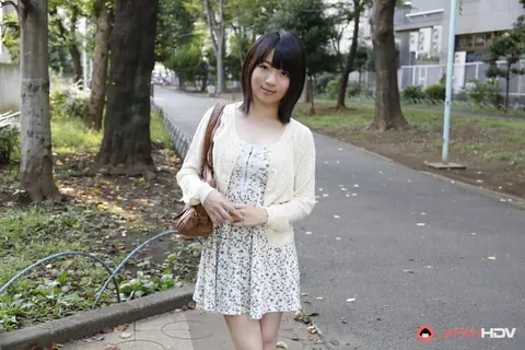 Madoka Adachi: Japanese MILF Shows Her Bare Legs in a Skirt Outdoors – photo 10 of 15