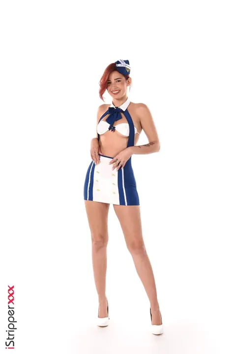Agatha Vega: Latina Redhead Masturbates with a Toy in Her Uniform – photo 1 of 15