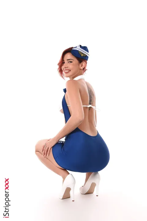Agatha Vega: Latina Redhead Masturbates with a Toy in Her Uniform – photo 4 of 15