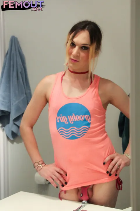 Trans Woman Sucks Cock Then Takes It Doggy Style – photo 1 of 15