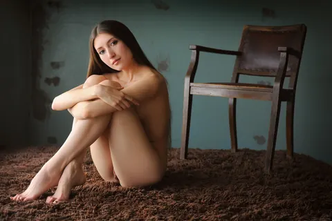 Saju A: Tall Brunette in a Dress and Heels Fingers Herself – photo 16 of 20