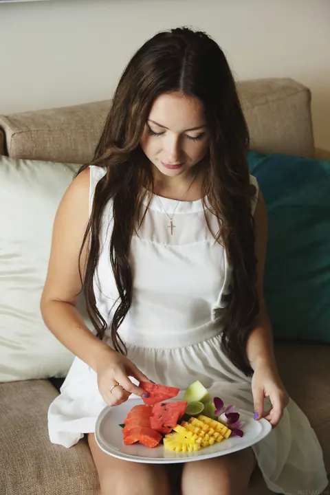 Alexa Day: Petite Russian Brunette Strips Out of Her Dress – photo 3 of 21