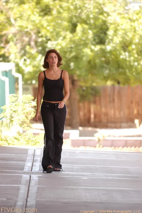 Marlena Mason: Latina Flashes Her Natural Tits and Pussy Outdoors – photo 11 of 21