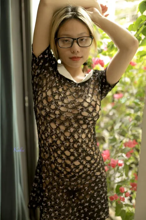Asian Woman Fucks Her Partner in a Sheer Outfit – photo 9 of 21