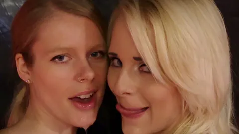 Ashlee Cox: Blonde European Lesbians Kiss in Pigtails – photo 15 of 15