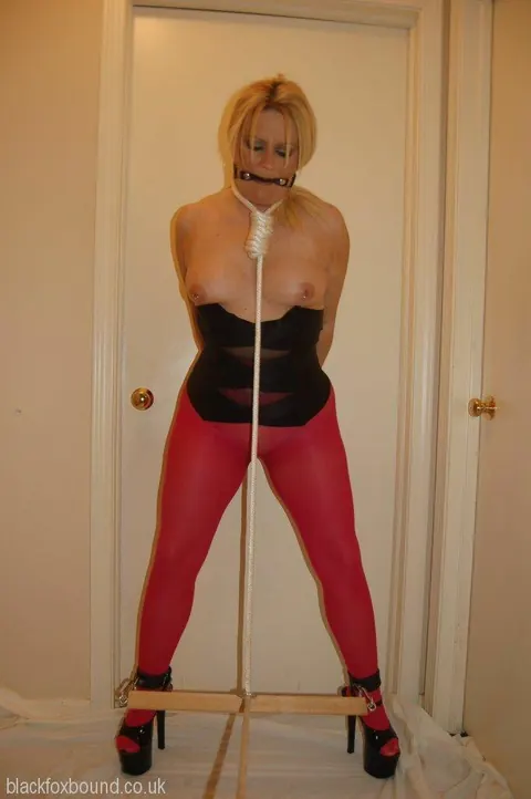 Busty Blonde MILF Spreads in Lingerie and Pantyhose – photo 2 of 16