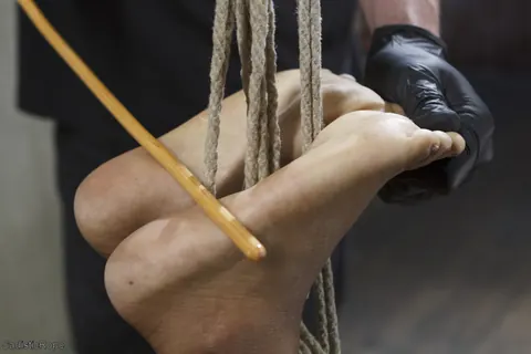 Chanell Heart: Ebony Beauty Bound in Rope Bondage – photo 9 of 20