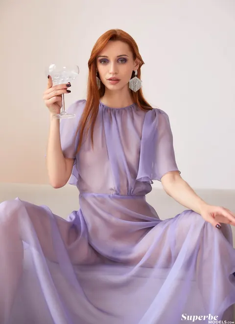 Rudi Ker: Redhead Peels Off Her Sheer Dress in the Hotel to Spread – photo 4 of 21