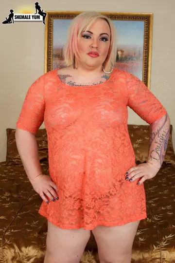 Curvy Mature Trans Woman Strips Nude and Poses to Flaunt Her Figure