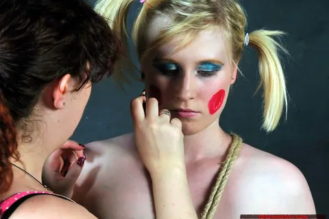 Satine Spark: British Blonde Submits to Lesbian Domination in a Skirt – photo 10 of 16