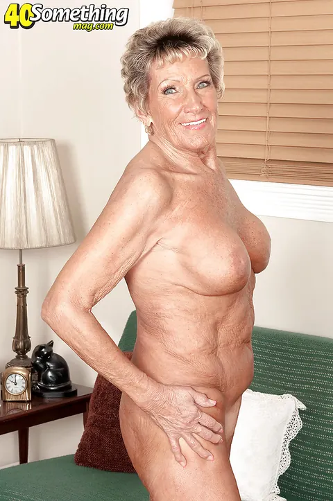 Sandra Ann: Mature Blonde in Lingerie and Heels Flaunts Her Big Tits and Ample Ass – photo 12 of 16
