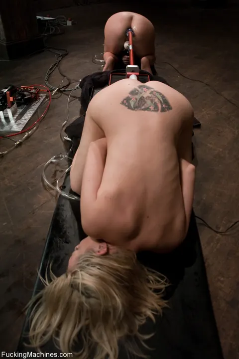 Dia Zerva: Busty Blonde MILF Takes a Fucking Machine in Lesbian Anal Bondage – photo 6 of 20