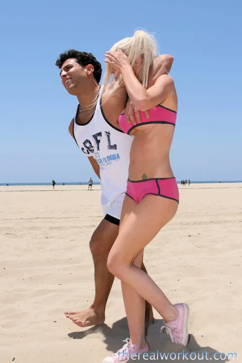 Kenzi Marie: Busty Blonde in a Bikini Has Sex on the Beach – photo 9 of 16