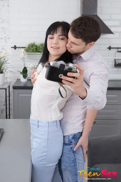 Kastiel Cherry: Tattooed Russian Brunette Rides and Takes It Doggy in the Office – photo 2 of 20