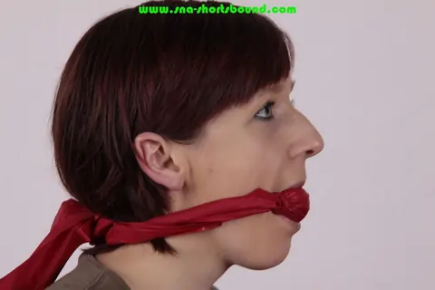 Redhead in Shorts Gets Rope Tied and Cleave Gagged – photo 10 of 16