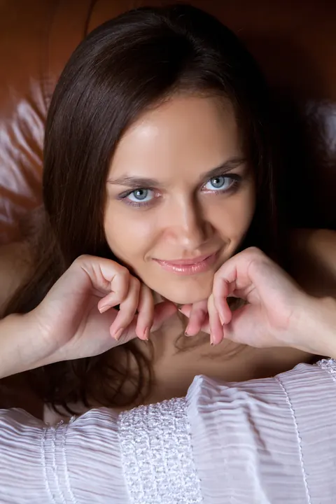 Zlatka A: European Brunette with Natural Tits Spreads Her Pussy Wide – photo 10 of 21