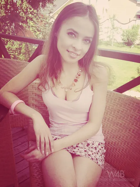 Ukrainian Babe with Big Tits Spreads by the Pool – photo 11 of 21