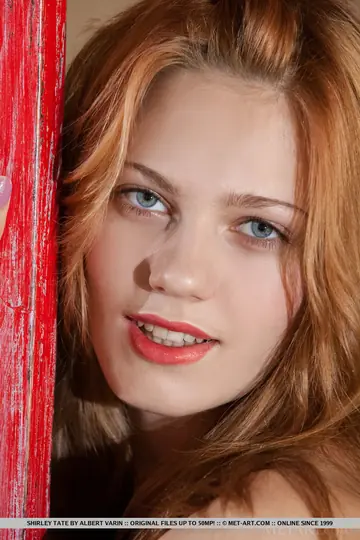 European Redhead in Panties Spreads Her Shaved Pussy