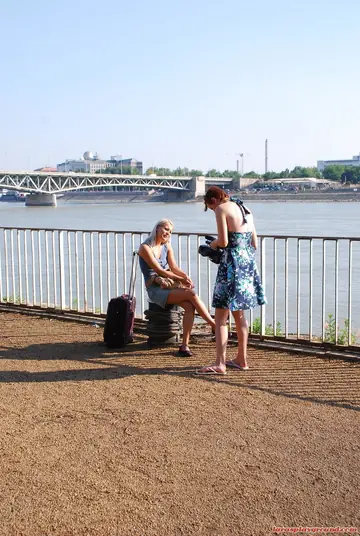 Brandy Smile – Hungarian Blonde MILF Toys and Gets Licked Outdoors