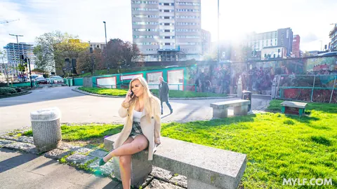 Emily Blake: European Blonde MILF Poses in High Heels Outdoors – photo 10 of 20