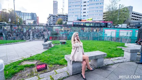 Emily Blake: European Blonde MILF Poses in High Heels Outdoors – photo 7 of 20