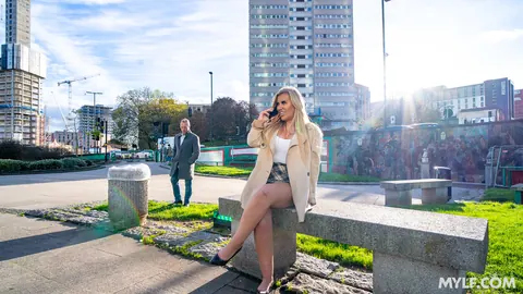 Emily Blake: European Blonde MILF Poses in High Heels Outdoors – photo 11 of 20