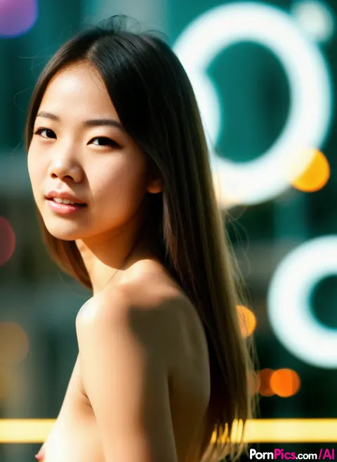 AI-Generated Asian Woman Spreads Her Legs on the Street – photo 6 of 10