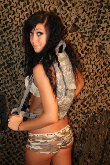 Slim Brunette PAWG in Lingerie and Uniform Poses
