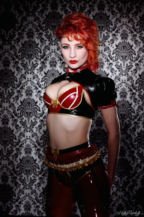 Ulorin Vex: British Redhead MILF Strips Out of Latex and Boots – photo 1 of 12