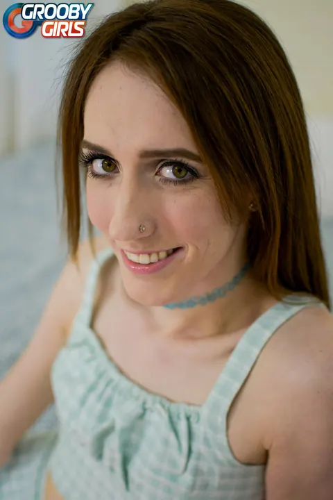 Trans Woman Undresses and Masturbates Her Curved Cock – photo 2 of 15