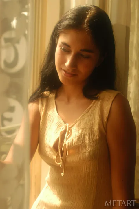 Gabriela A: Skinny Latina Brunette Strips Out of Her Skirt Outdoors – photo 1 of 21