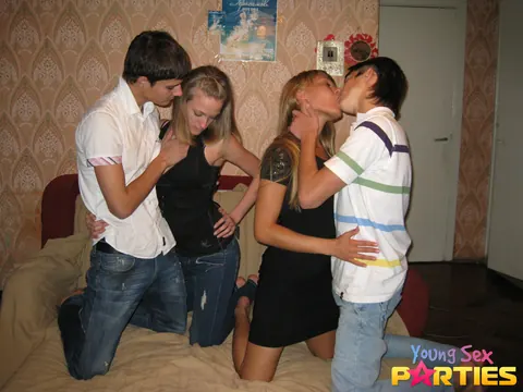 Nestee Shy: European Blonde Swaps Partners in Group Sex – photo 3 of 16