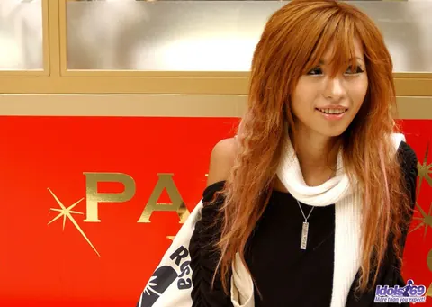 Japanese Redhead Peels Off Her Panties on a Hotel Bed – photo 3 of 15