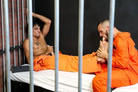 Two Men Kiss and Worship Feet Before Prison Sex – photo 21 of 21