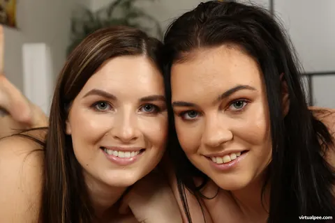 Jennifer Jane: Two Brunettes Finger Each Other in the Bathroom and Bedroom – photo 21 of 21