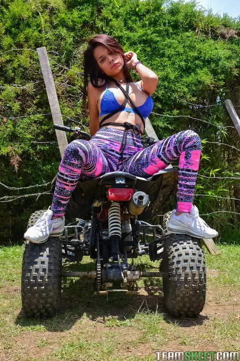 Mila Garcia: Latina with Big Tits Poses in a Bikini Outdoors – photo 7 of 17