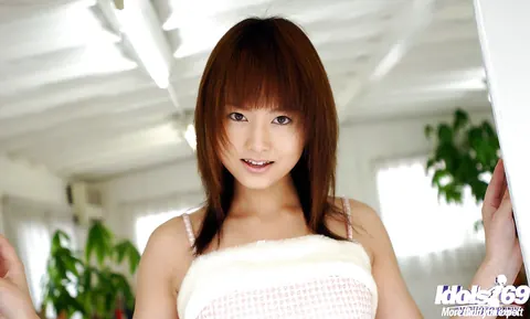 Akiho Yoshizawa: Japanese Brunette with Big Natural Tits Reveals Her Hairy Bush – photo 1 of 16