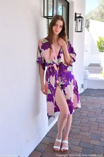 Sveda Karlsson – Tall Woman Plays with a Dildo by the Pool in Shorts
