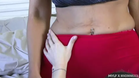 Mindi Mink: Tattooed Brunette MILF Licks Pussy Through Wet Yoga Pants – photo 15 of 21
