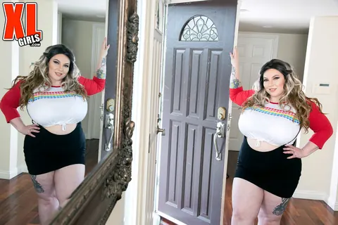 Amy Villainous: Tattooed Brunette MILF with Big Natural Tits Takes Two Men – photo 1 of 16